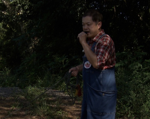 ハローさんが掛け声