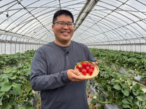 笑顔の奥山さん